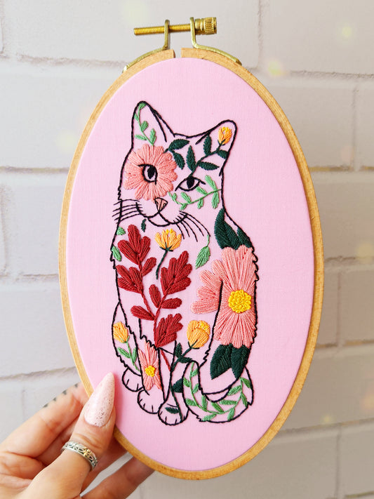 Digital Embroidery Pattern - Poppy Cat Flower
