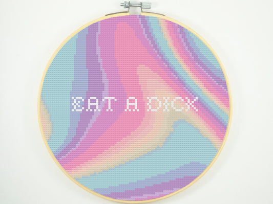 Eat a Dick - FREE Digital Cross stitch Pattern