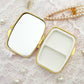 Copy of Small Embroidered Compact Mirror Pill Case for Whitney