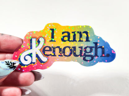 I am Kenough Barbie Movie Sticker, 3 x 1.5 in.