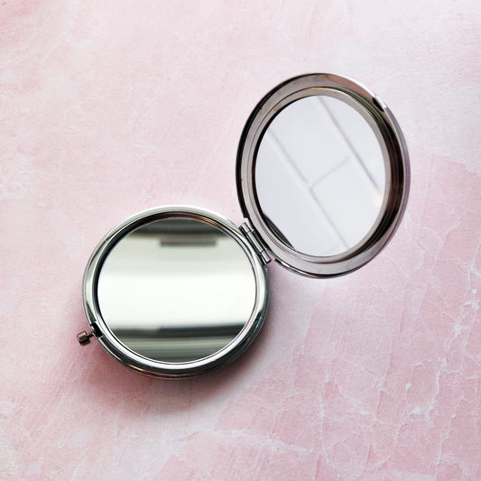 It's Better To Arrive Late Than To Arrive Ugly Compact Mirror, 2.25 in.