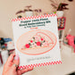 Beginner Embroidery Kit - Pepper-rosie Pizza, 8 x 5 in.