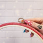 8" or 9.6" Plastic Flexi Embroidery Hoop, Pink or white