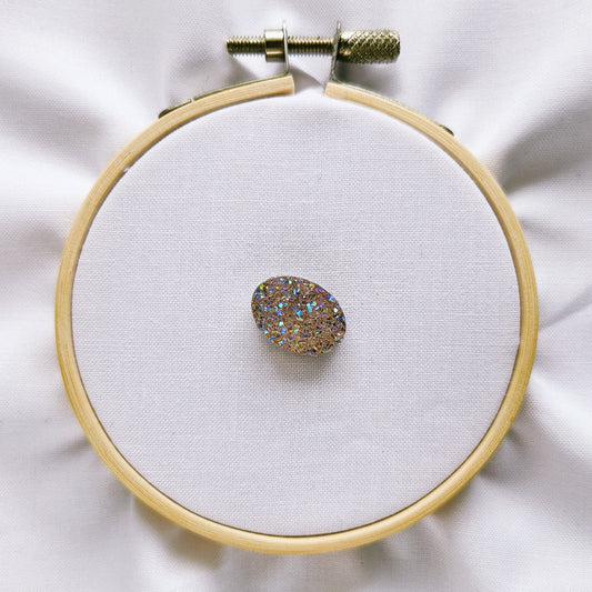 Oval Rainbow Sparkly Magnetic Needle Minder