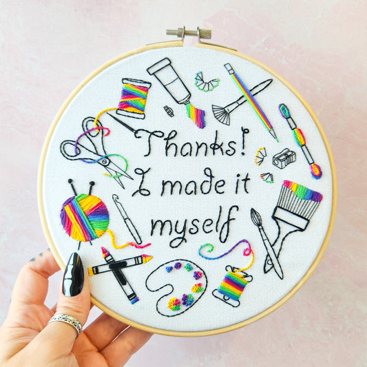 Thanks! I made it myself - 7" Hand Embroidery Kit