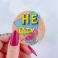 90s Pronouns Button