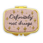 Copy of Small Embroidered Compact Mirror Pill Case for Whitney