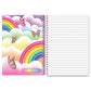 Lisa Frank Inspired "Rainbow Possum Family" Lined Notebook, 7 x 10 in.