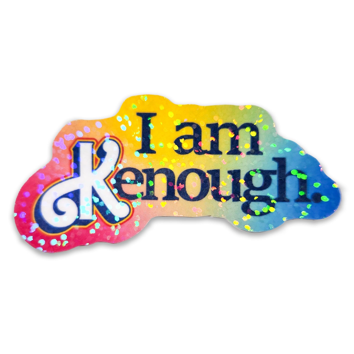 I am Kenough Barbie Movie Sticker, 3 x 1.5 in.