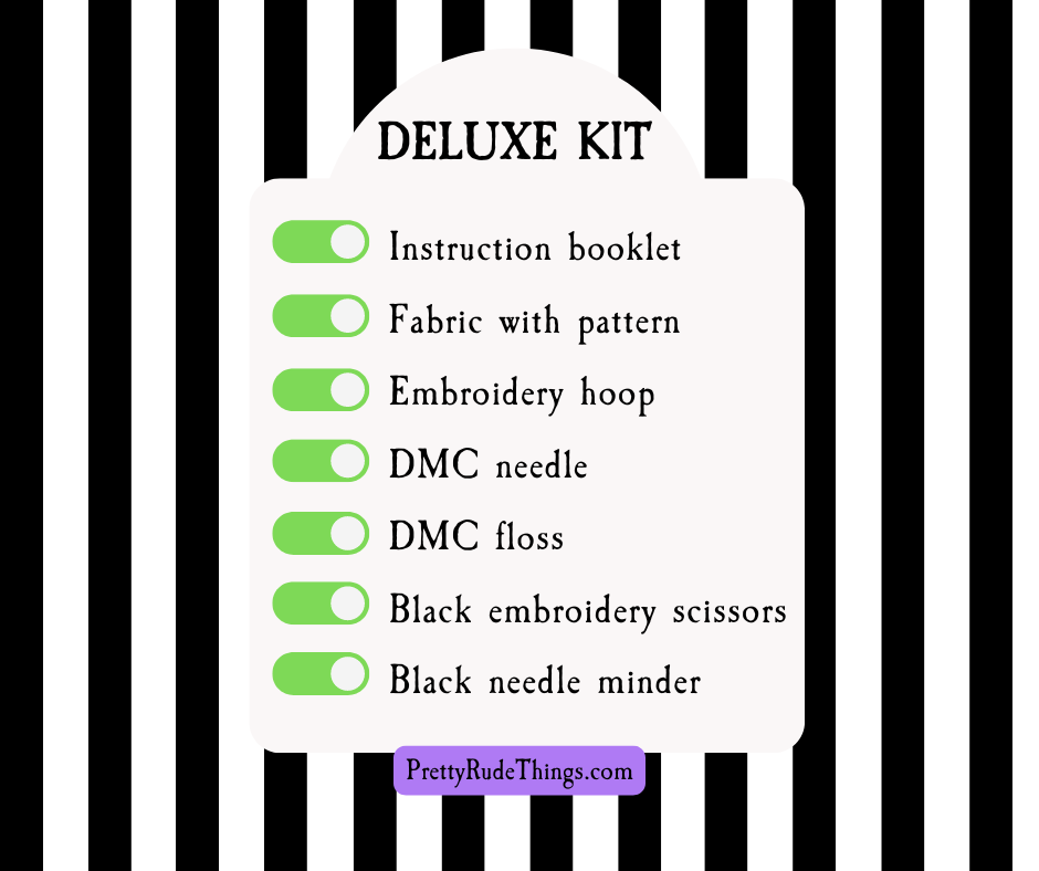 Beetlejuice Sandworm Embroidery Kit