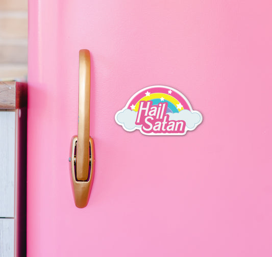 Kawaii Hail Satan Fridge Magnet