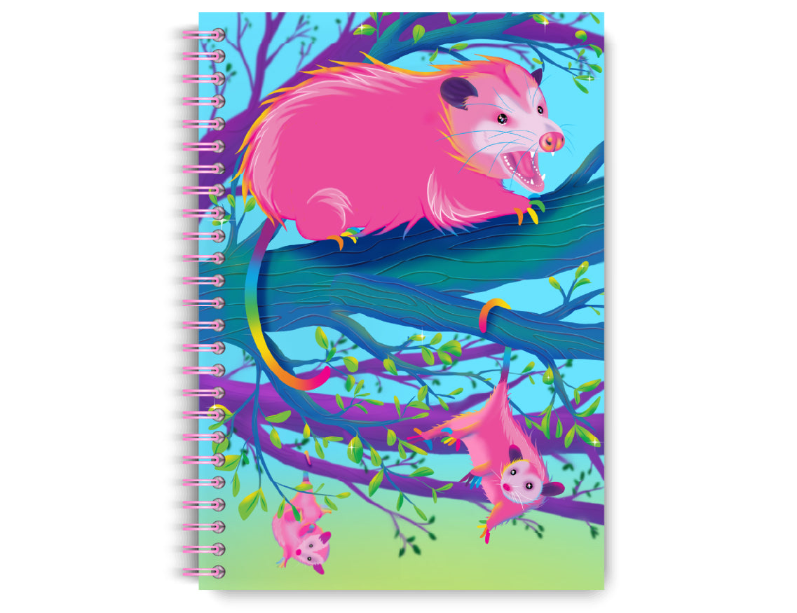 "Possums In A Tree" Lined Notebook, 7 x 10 in.