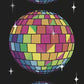 Rainbow Disco Ball Moon Holographic Bookmark