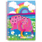 Lisa Frank Inspired "Rainbow Possum Family" Lined Notebook, 7 x 10 in.