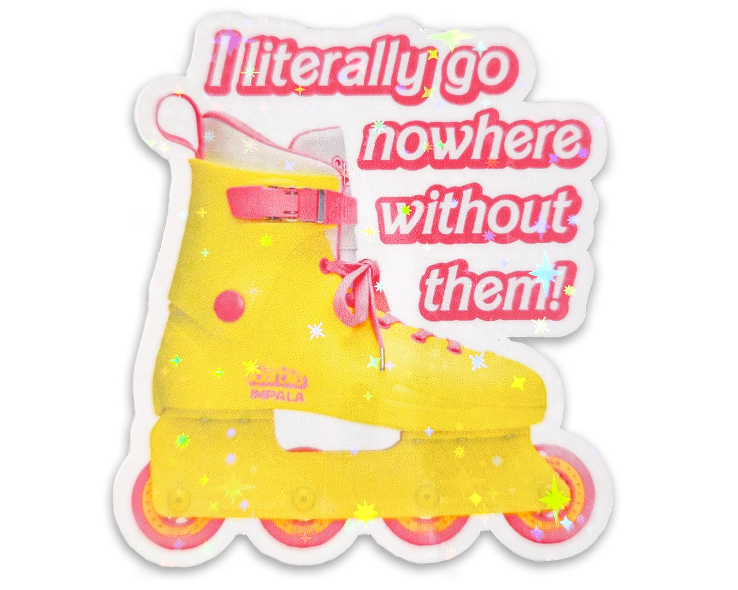 Barbie Movie Ken's Roller Blades Sticker, 2.5 x 3 in.