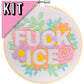FUCK ICE - Embroidery Kit