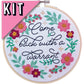 Come Back With a Warrant Embroidery Kit - Beginner Friendly
