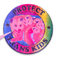 Protect Trans Kids Rainbow Possum Family Sticker, 3 x 3 in.