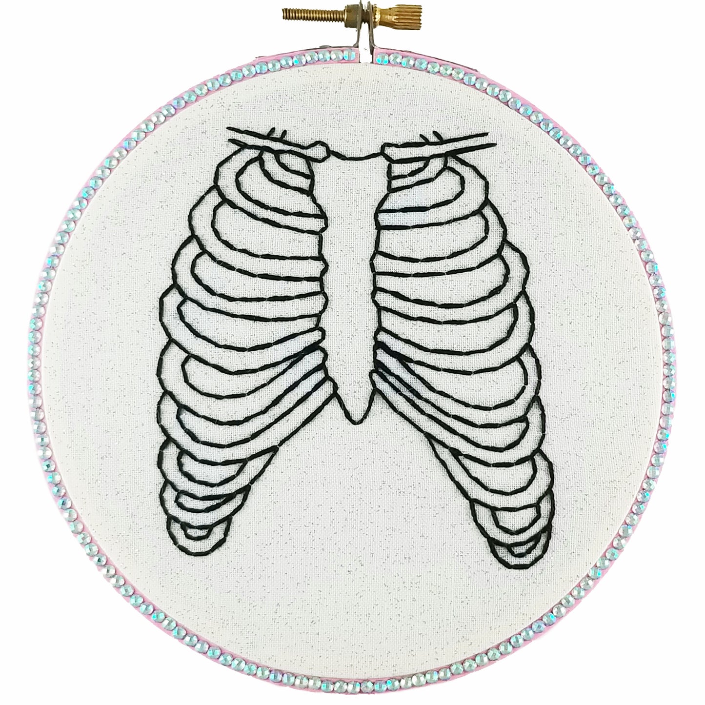 Ribcage Finished Hand Embroidery - Made to Order