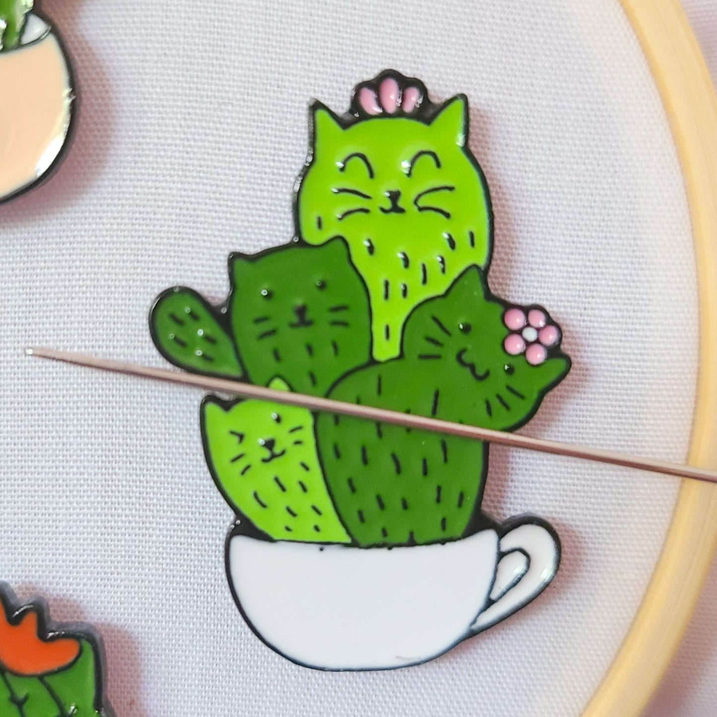 Catcus Needle Minders for Hand Embroidery