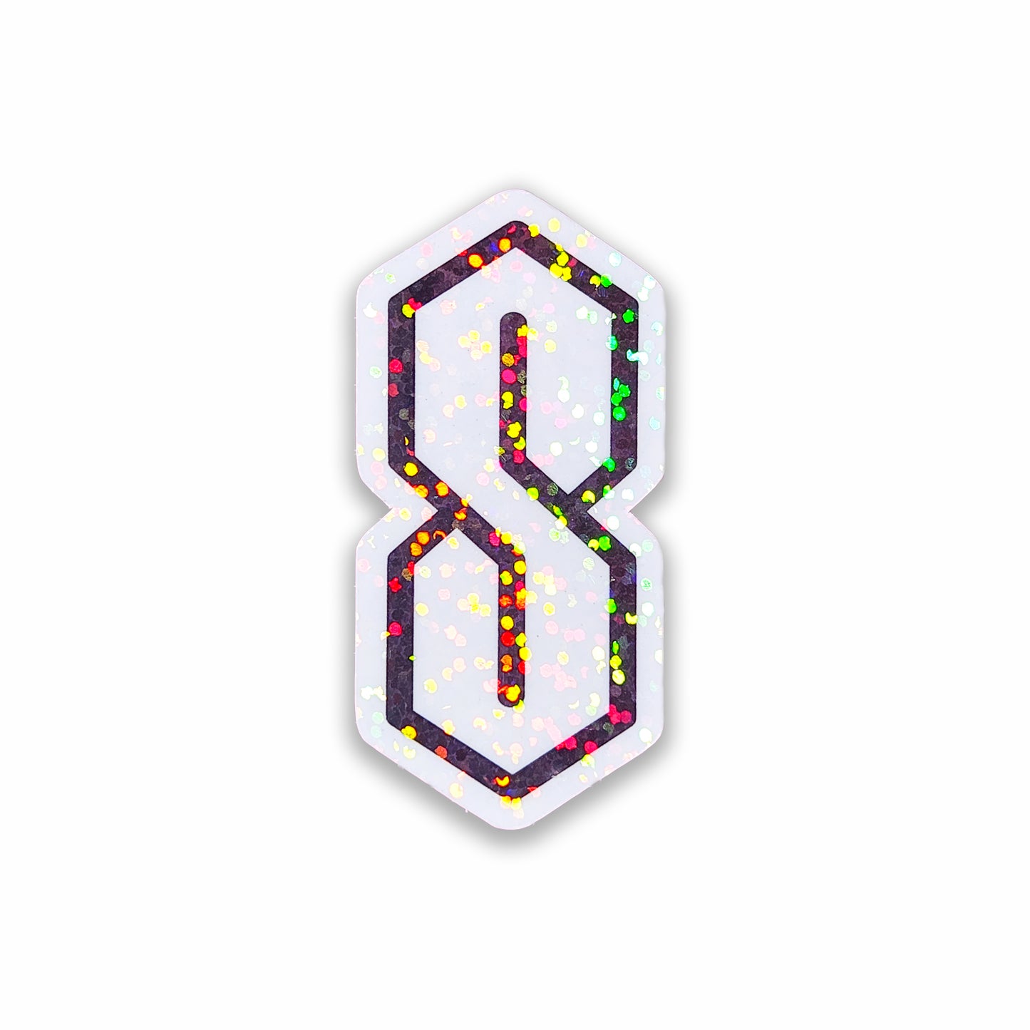 Cool S Holographic Sticker, 1.2x2.4 in.