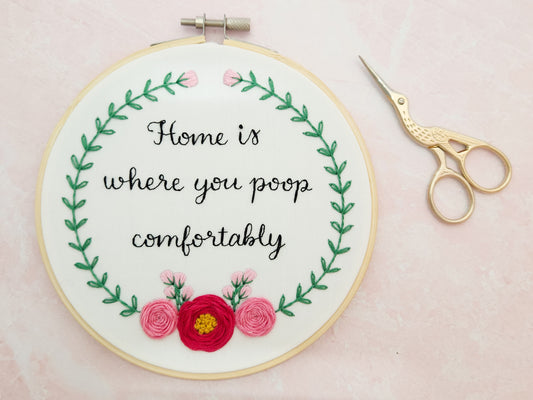 Home is where you poop comfortably, Finished Piece