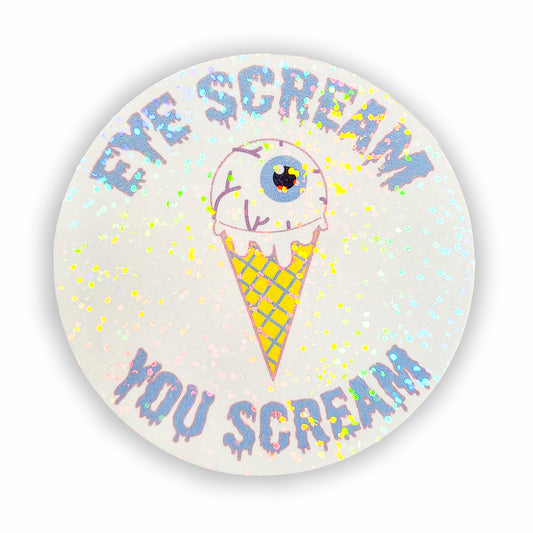 Eye Scream You Scream Stricker, 3in.