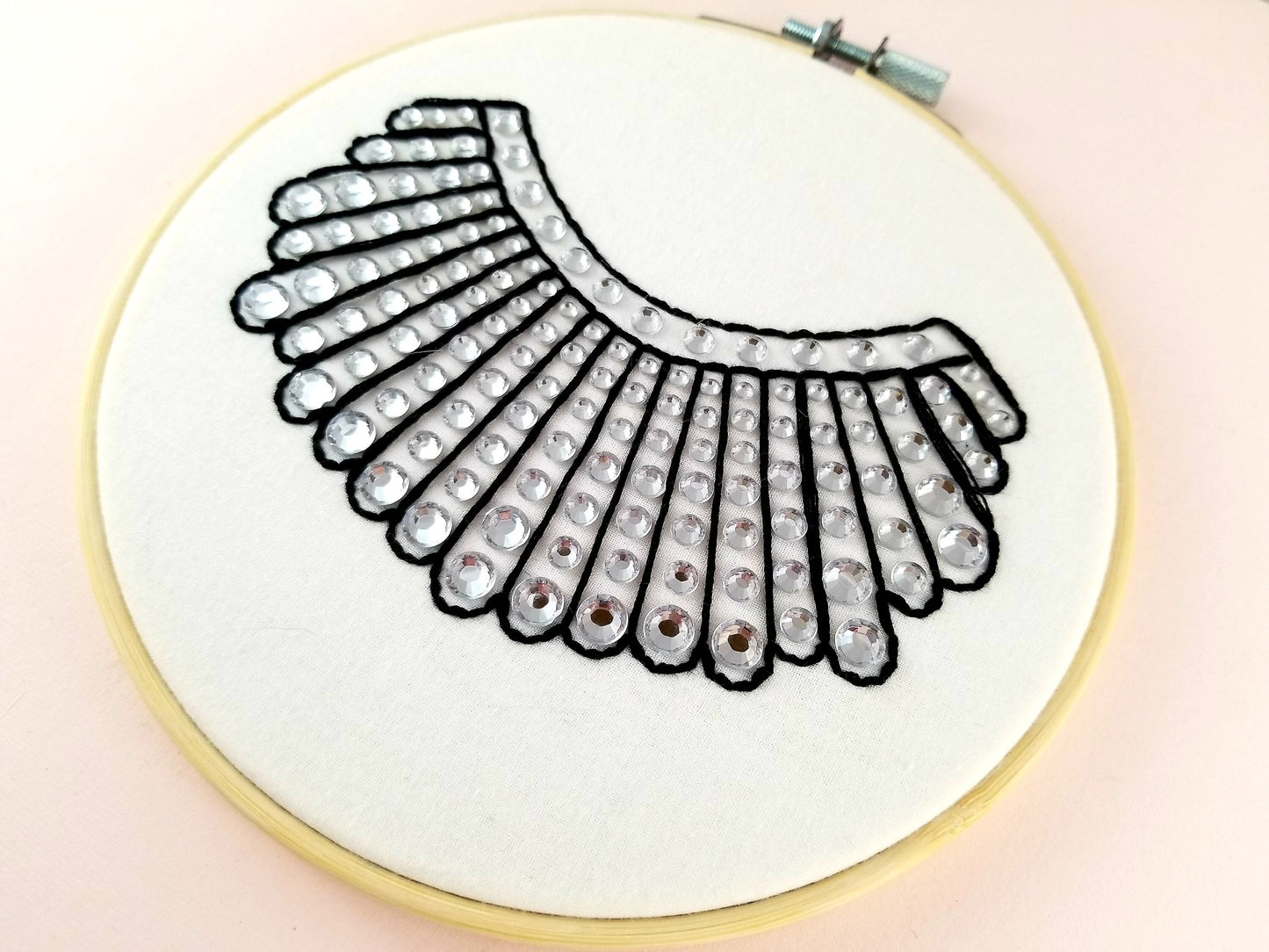 RBG Dissent Collar Embroidery Kit - Easy