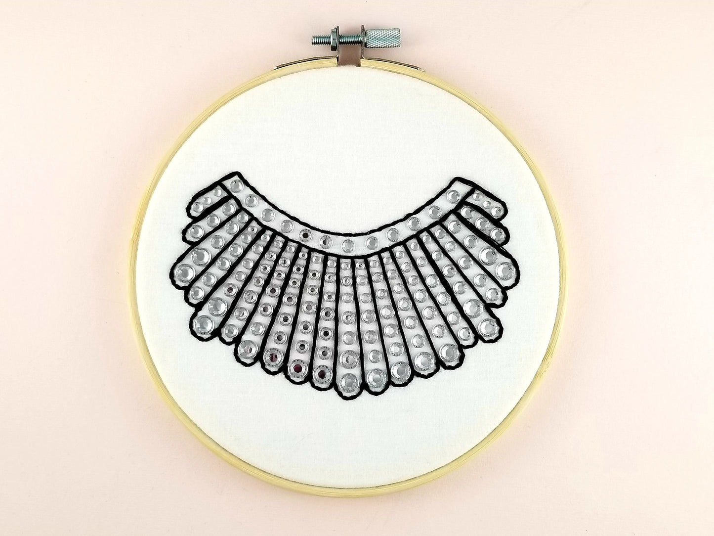 RBG Dissent Collar Embroidery Kit - Easy