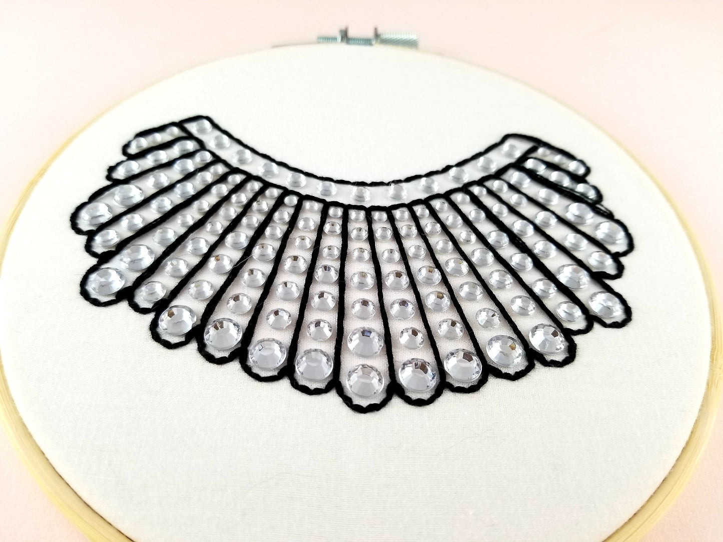 RBG Dissent Collar Embroidery Kit - Easy