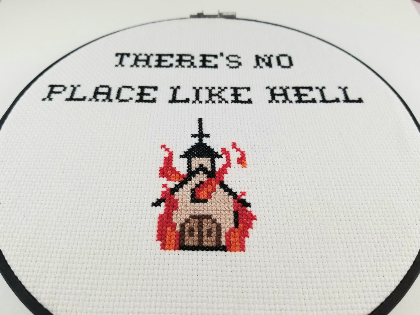 There's No Place Like Hell - Cross Stitch Digital Pattern