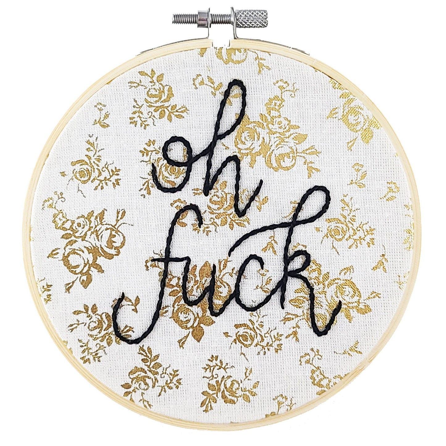 Oh Fuck Finished Hand Embroidery - Made to Order