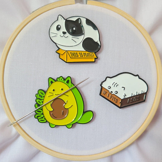 Cat Needle Minders for Hand Embroidery