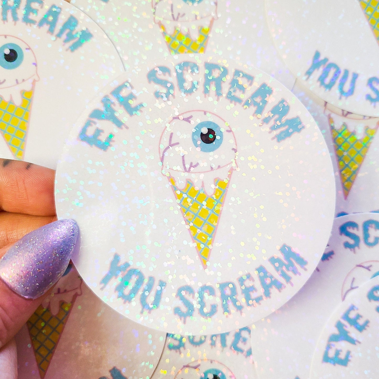 Eye Scream You Scream Stricker, 3in.