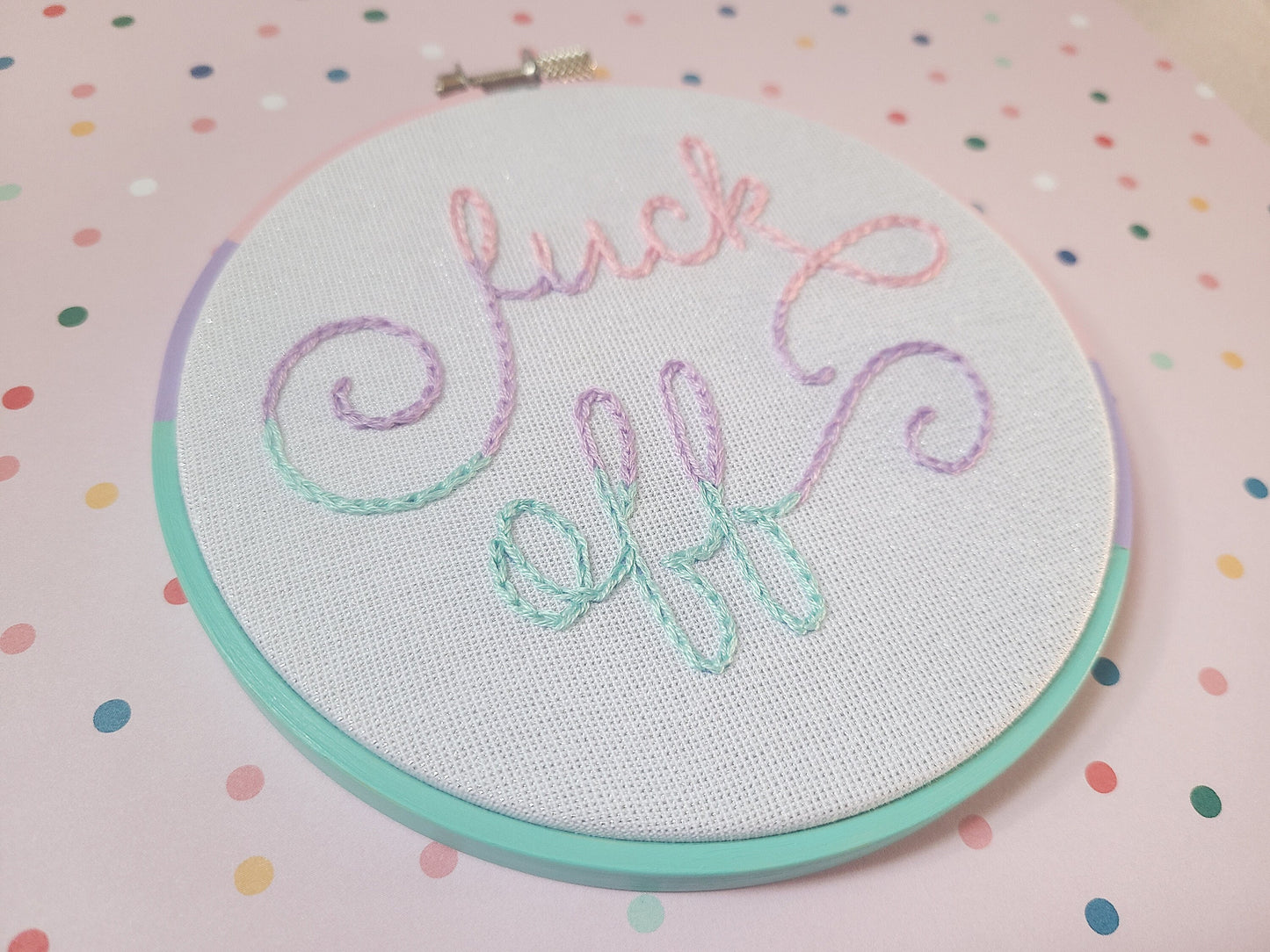 5" Fuck Off Embroidery Kit - Beginner