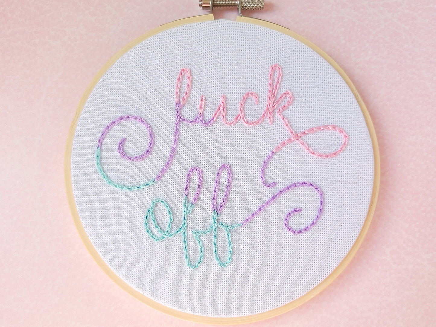 5" Fuck Off Embroidery Kit - Beginner