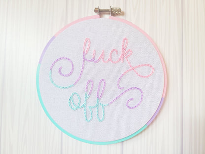 5" Fuck Off Embroidery Kit - Beginner