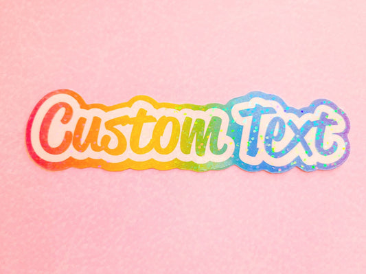 Custom Lisa Frank Styled Holographic Sticker