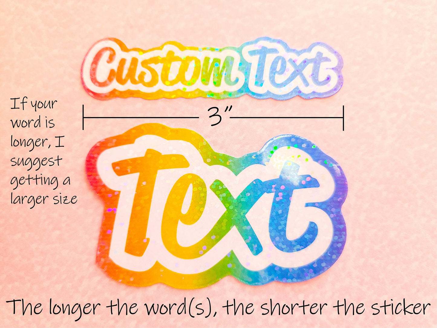 Custom Lisa Frank Styled Holographic Sticker