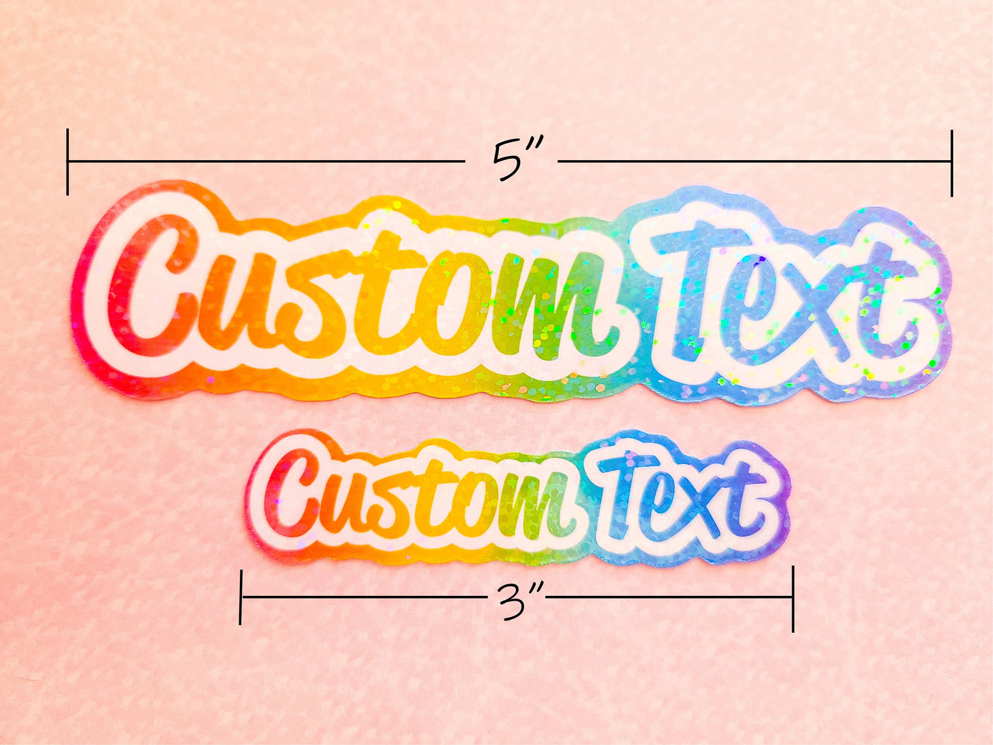 Custom Lisa Frank Styled Holographic Sticker