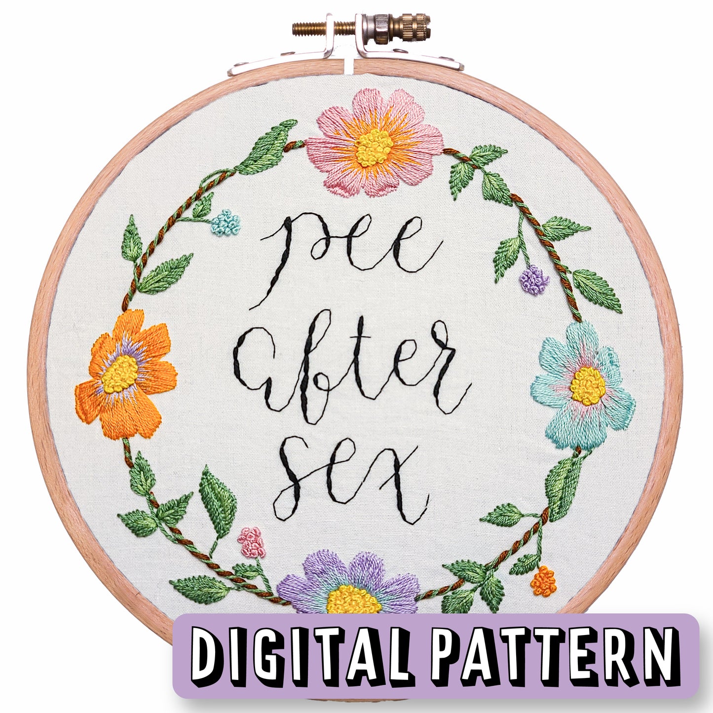 Pee After Sex - Digital Embroidery Pattern - Advanced